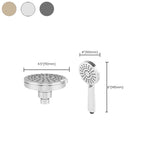 Showerhead Rainfall 3-Nozzle Handheld Bathroom Wall-Mounted Showerhead