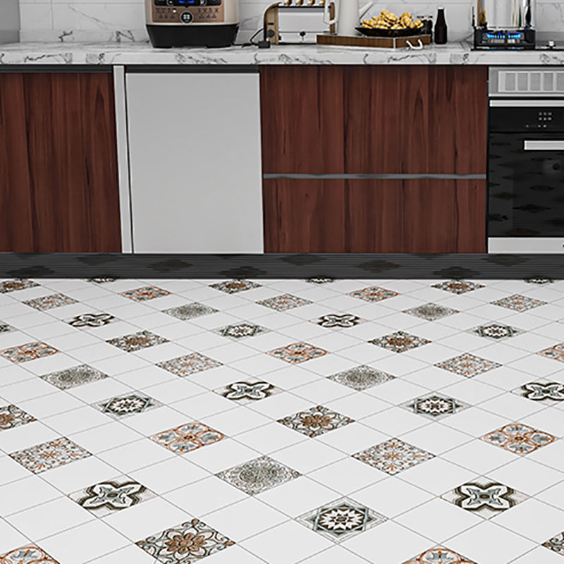Vinyl flooring Peel and Stick floral pattern wall and floor vinyl