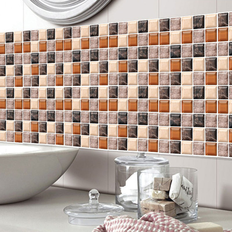 Mosaic Tiles Wallpaper PVC Waterproof Peel & Stick Mosaic Tiles