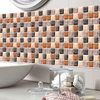 Mosaic Tiles Wallpaper PVC Waterproof Peel & Stick Mosaic Tiles