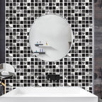 Mosaic Tiles Wallpaper PVC Waterproof Peel & Stick Mosaic Tiles