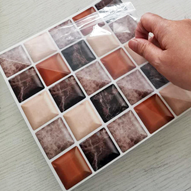 Mosaic Tiles Wallpaper PVC Waterproof Peel & Stick Mosaic Tiles