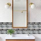 Mosaic Tiles Wallpaper PVC Waterproof Peel & Stick Mosaic Tiles