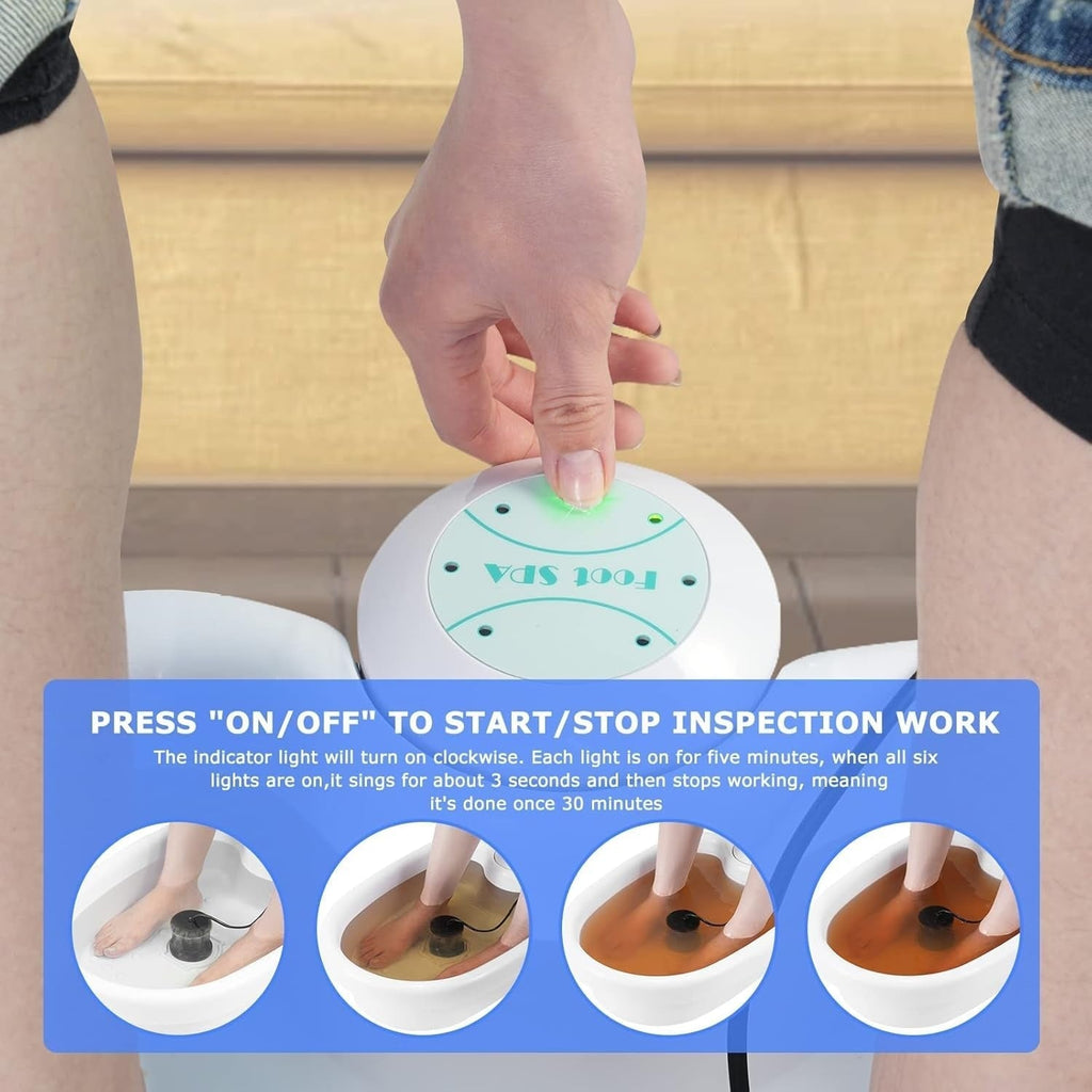 Ionic Detox Foot Spa | Professional-Grade, Energy Boosting & Deep Cleanse for Home Use