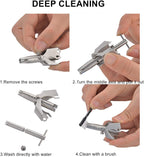Nose hair remover made of stainless steel