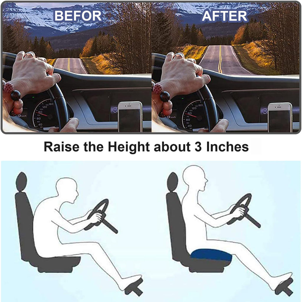 Car Cushion RaiseSit – Ergonomic Seat Booster Cushion with Memory Foam