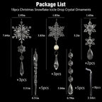 Crystal Christmas Ornaments Set - ShineBright