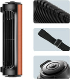 Portable USB Car Seat Fan with Adjustable Headrest Strap