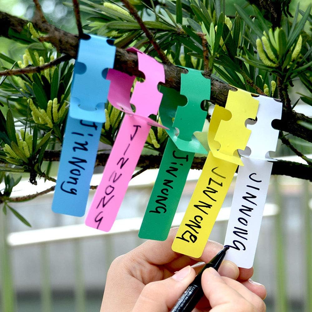 Reusable plant labels made of plastic for garden and tree marking