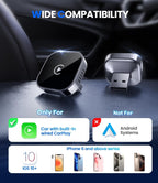 Mini Wireless CarPlay Adapter with Dual-Band Connection and Compact Design – Novaro