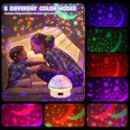 Magic star projector with 16 colours & timer function