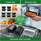 50-piece Meal Prep Container Set with Lid – Ideal for Meal Preparation