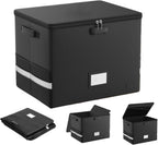 Fireproof Record Storage Case – Waterproof Organizer for 150+ 12-Inch Records – Arcion