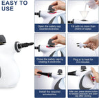High-Pressure Handheld Steam Cleaner with 9-Piece Accessory Kit – Valtira