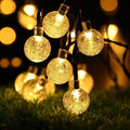 Solar-powered Crystal Ball String Lights