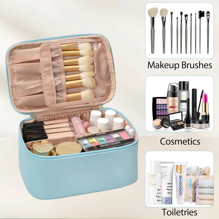 Practical Make-up Organizer for Traveling | With Compartments and Dividers