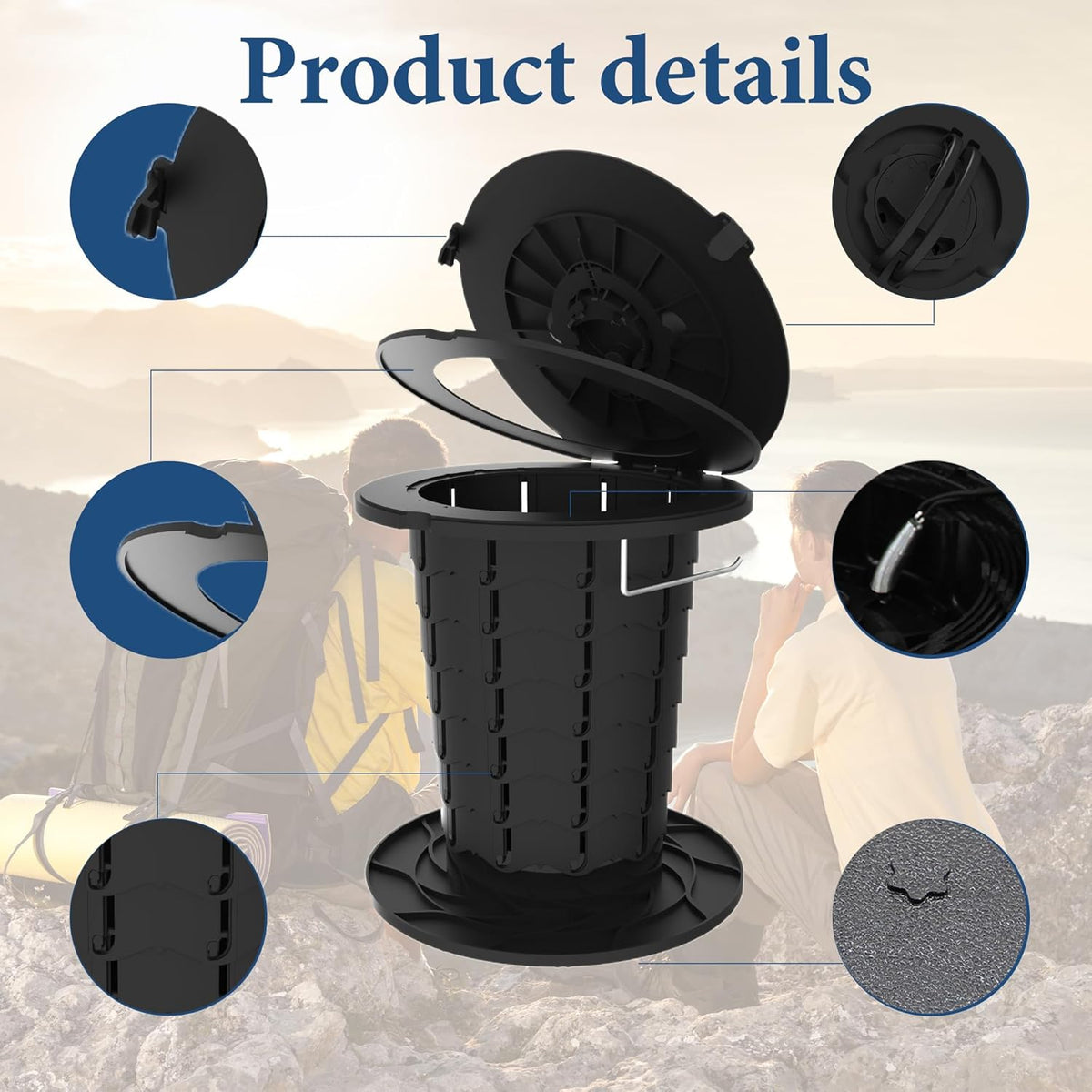 Portable Toilet with Adjustable Height – CampMate
