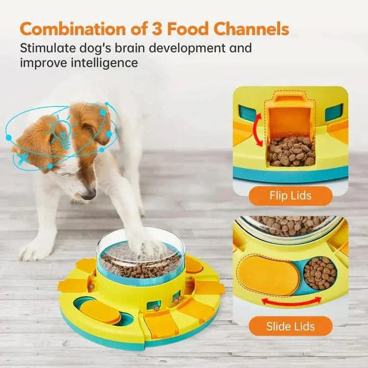 Interactive Anti-Gulping Bowl for Dogs & Cats