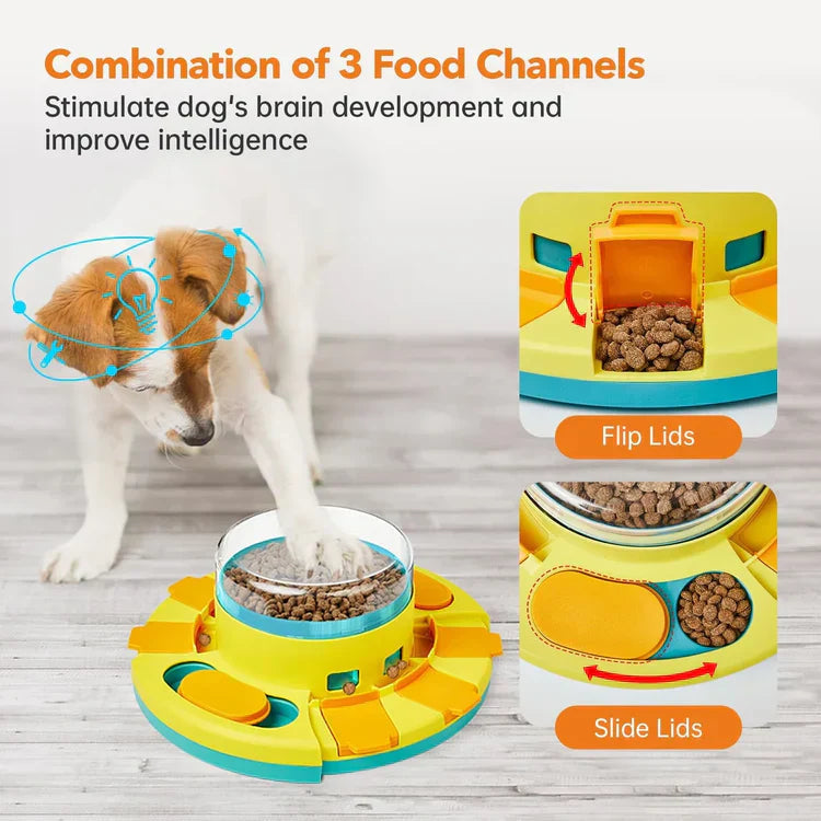 PuzzleFeast Pet Feeder - Interactive Feeding Game for Pets