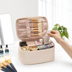 Practical Make-up Organizer for Traveling | With Compartments and Dividers