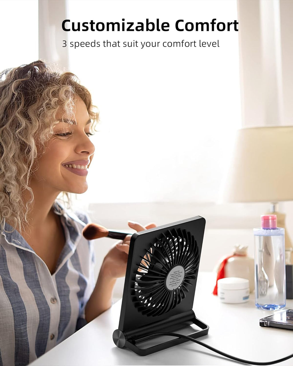Stronger Wind Ultra Quiet Small Table Fan