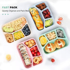 BentoBox – Set van 4 Snacks Dozen met Compartimenten