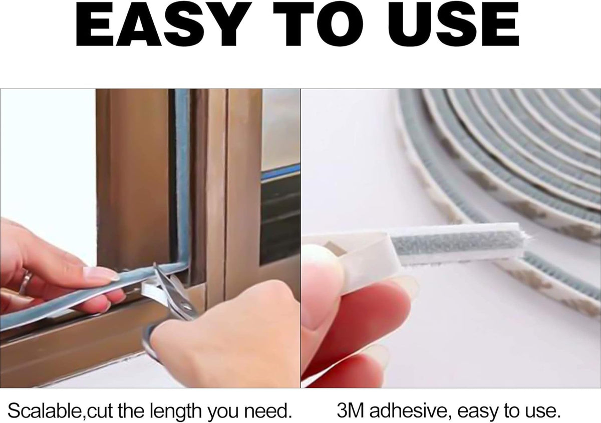 Brush seal, door seal, self-adhesive door seal