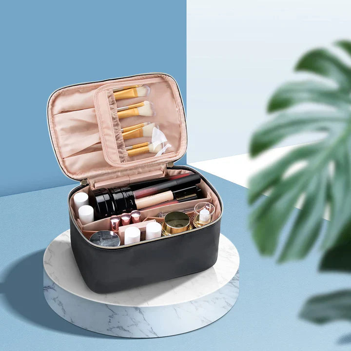 Practical Make-up Organizer for Traveling | With Compartments and Dividers