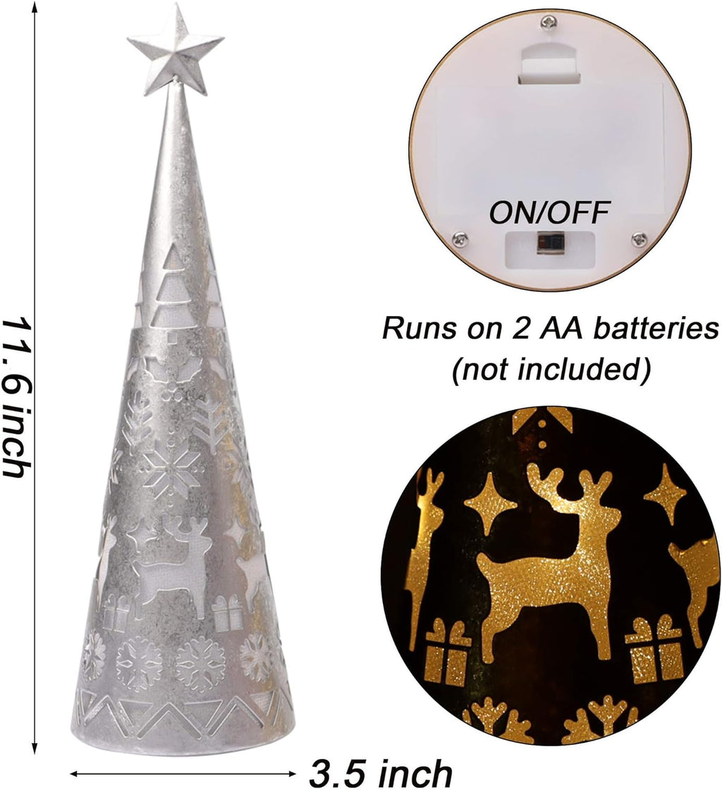 LED Cone Table Decoration Set (2 Pieces) - ShimmerCone
