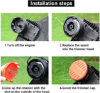 Replacement spool for trimmer – Nylon grass mowing line for lawn mowers and trimmers