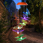 Solar Butterfly Garden Lights with 7-Color LEDs for Outdoor Paths and Patios