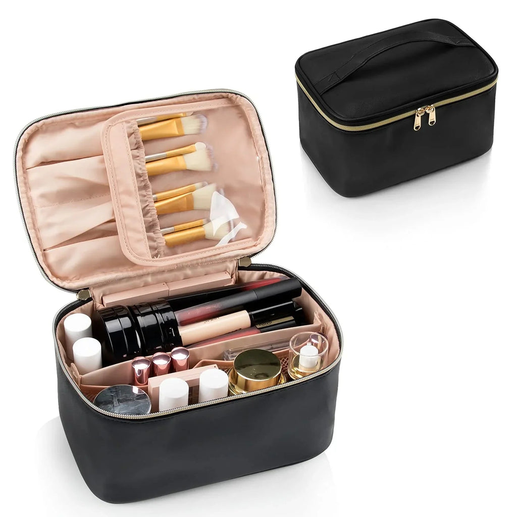 Practical Make-up Organizer for Traveling | With Compartments and Dividers