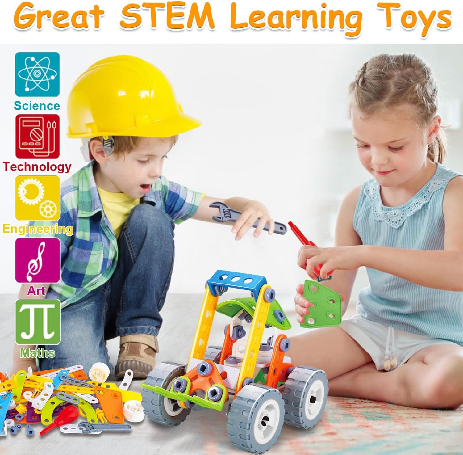 Creative construction set for little architects aged 3 and over