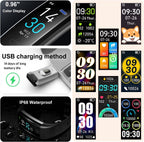 Heart Rate Monitor Smartwatch | Waterproof, Sleep Tracking & Fitness Insights for Daily Health Management