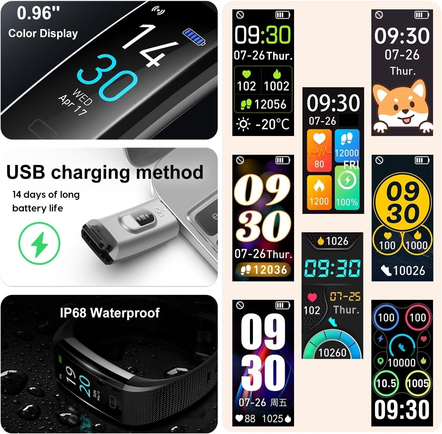 Heart Rate Monitor Smartwatch | Waterproof, Sleep Tracking & Fitness Insights for Daily Health Management
