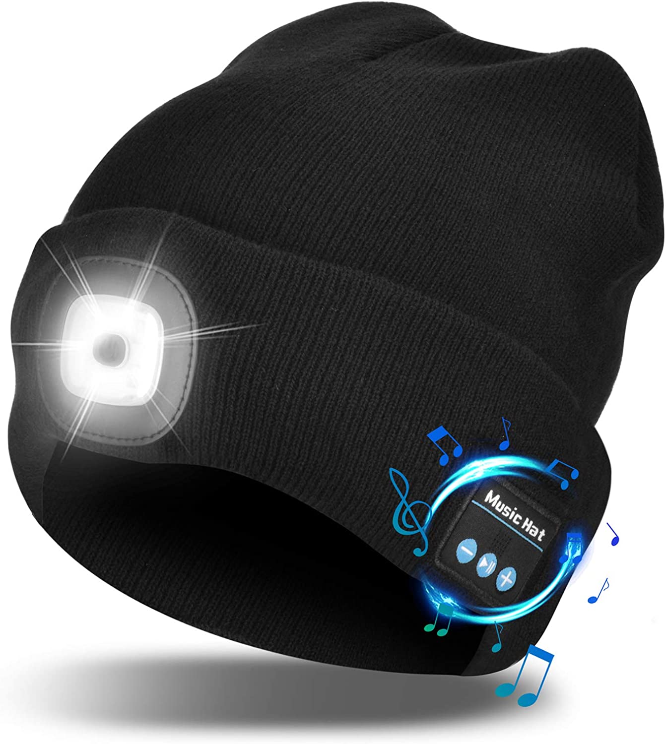 Bluetooth Beanie Hat Light Wireless Headphones