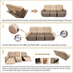 Stretch Recliner Chair Covers 4-Piece Set – CoverMate