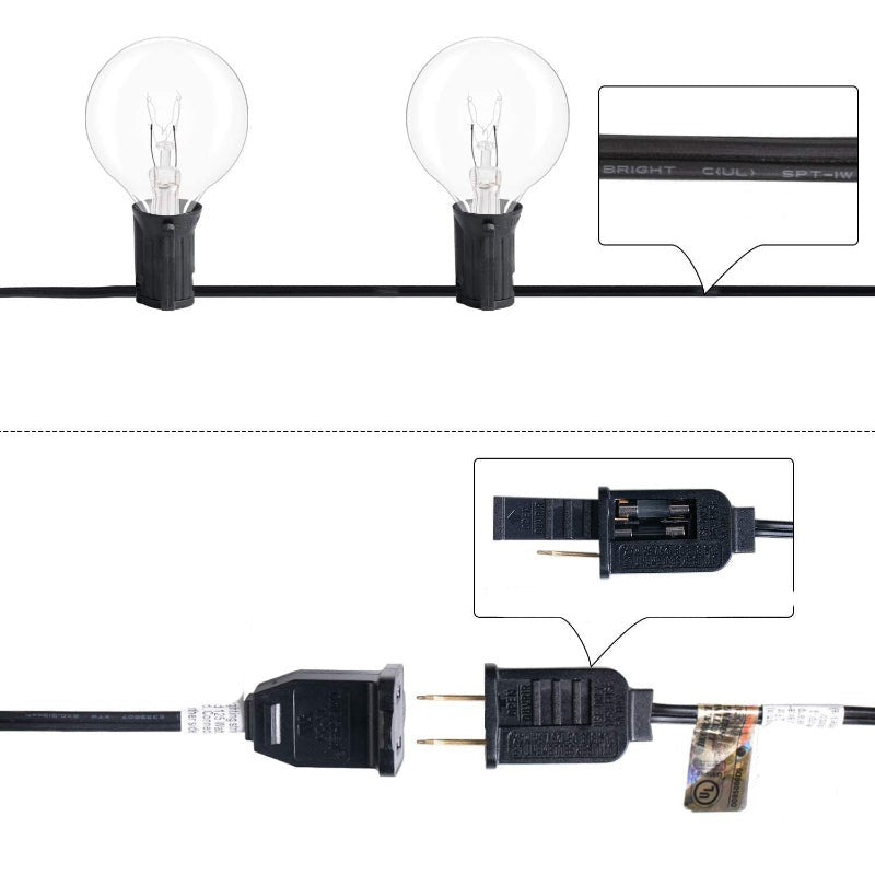 Royaleva Outdoor Dimmable String Lights - 20 ft LED Ambient Lighting