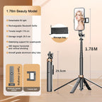 70" Foldable Bluetooth Quad-Pod Selfie Stand