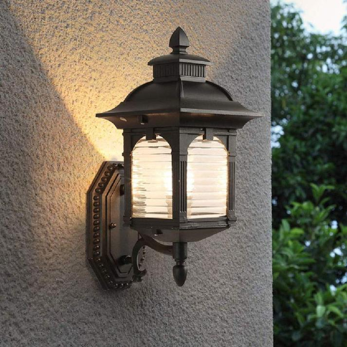Antique Wall Light Outdoor Black