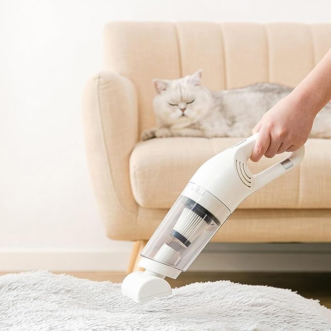 Cordless pet hair vacuum cleaner with HEPA & 4 attachments