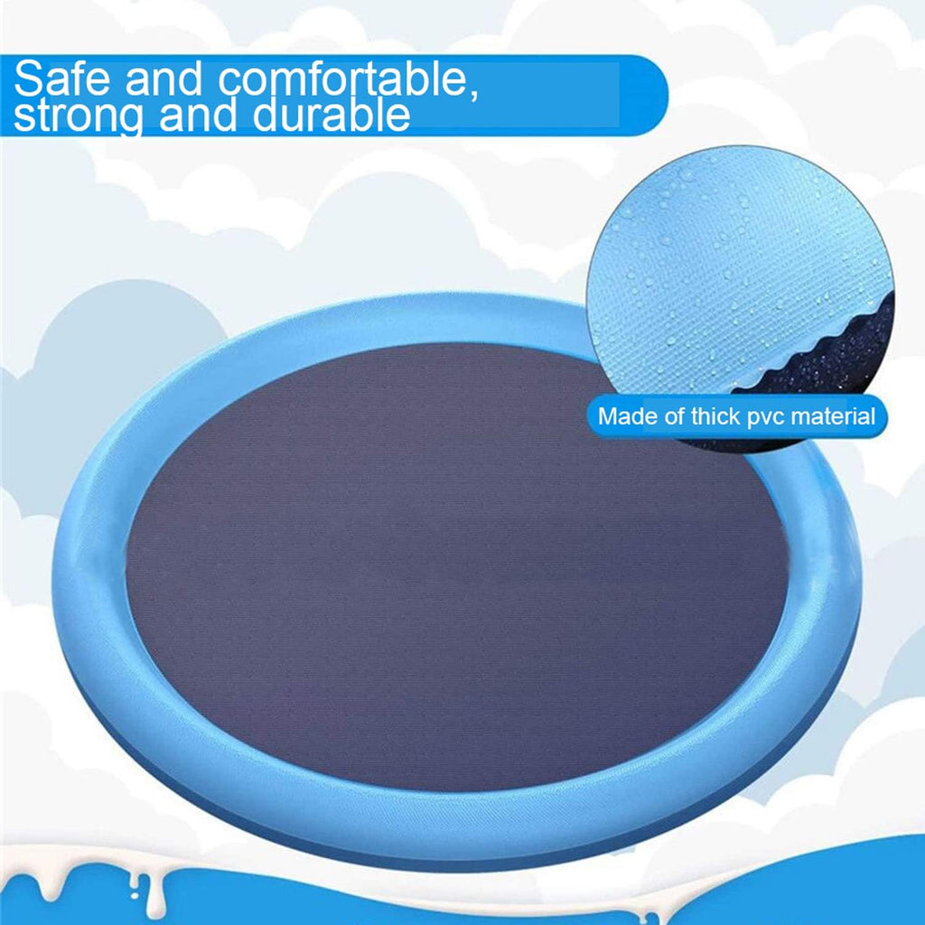 Summer Dog Splash Pad with Sprinkler – 60"/67" Outdoor Cooling Fountain Mat