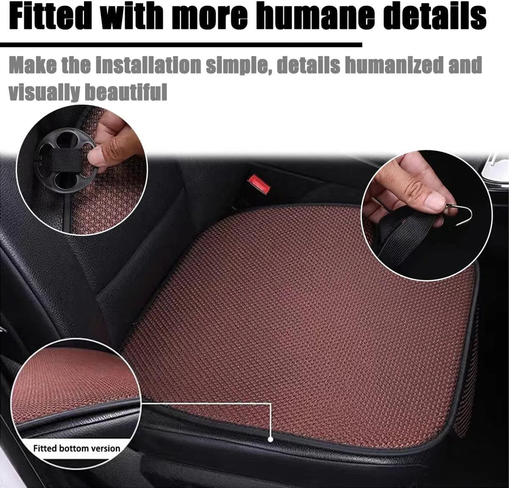 Non-slip car pillow made of ice silk, suitable for summer use