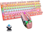 87-Key Mechanical Gaming Keyboard RGB Backlit Blue Switch