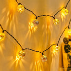 Moroccan waterproof solar fairy lights, l 12 meters, 100 LED bulbs, l 8