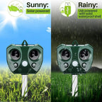 Effective Pest Repeller – Solar Ultrasonic Animal Deterrent for Garden