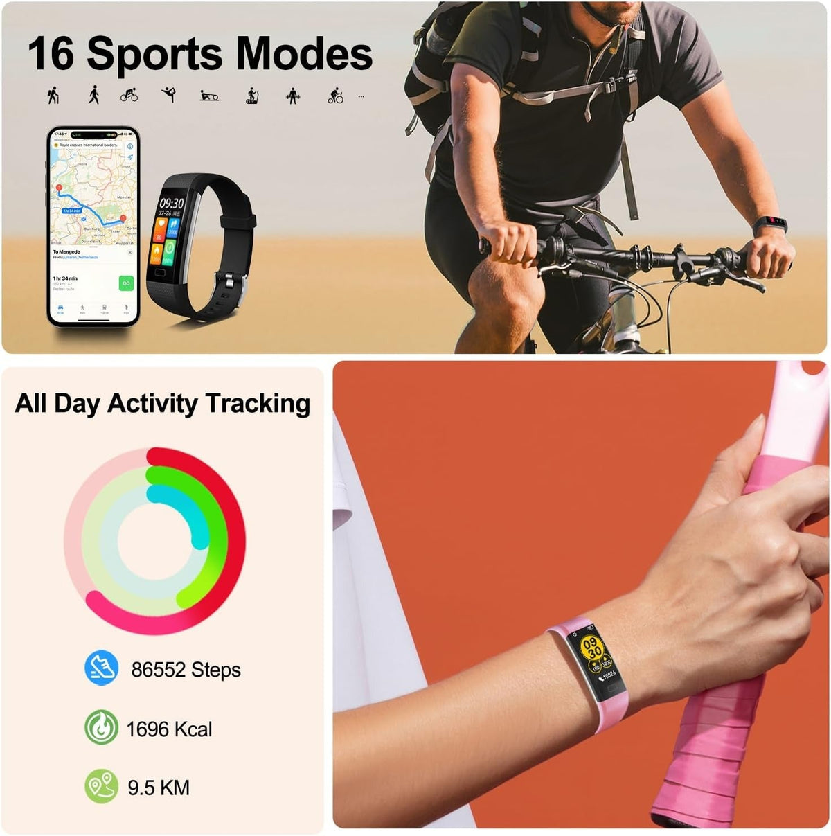 Heart Rate Monitor Smartwatch | Waterproof, Sleep Tracking & Fitness Insights for Daily Health Management