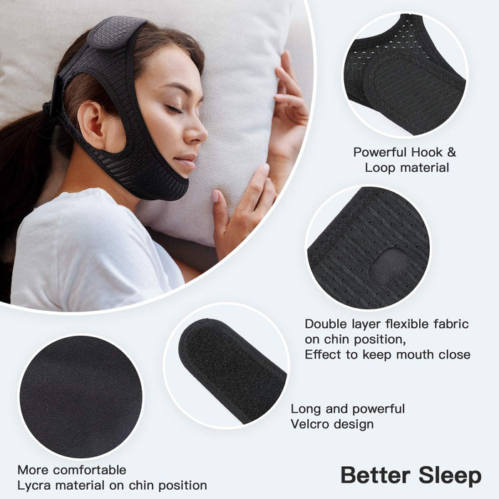 SnoreGuard - Comfortable Chin Strap for a Silent and Peaceful Sleep