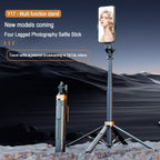 70" Foldable Bluetooth Quad-Pod Selfie Stand