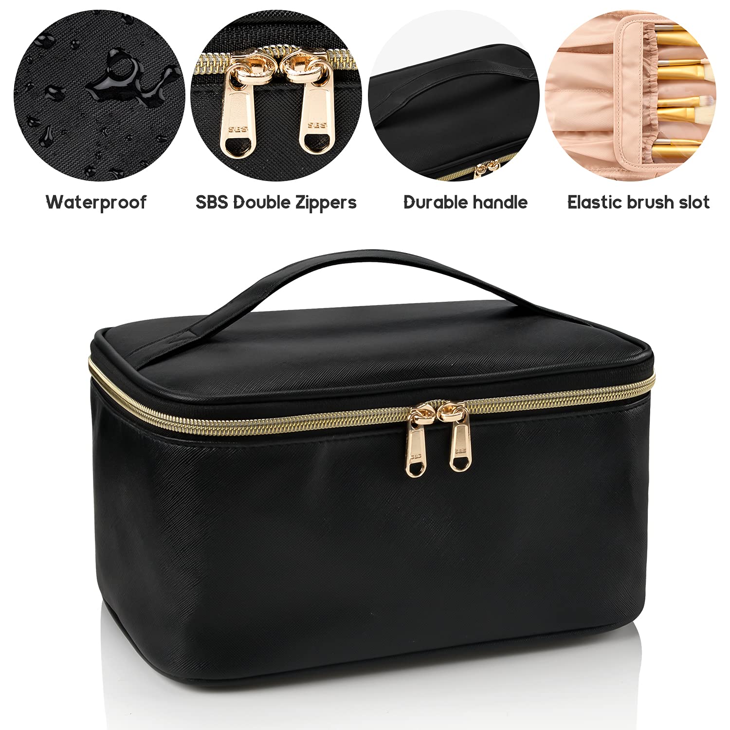 Practical Make-up Organizer for Traveling | With Compartments and Dividers